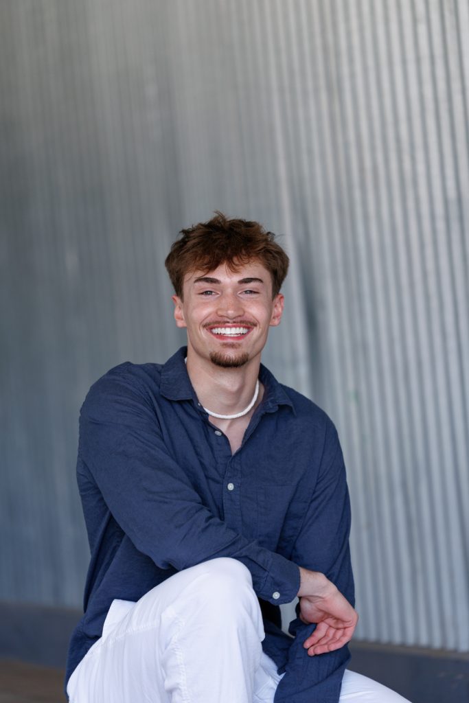Senior portrait of Jaymeson in Duluth, Minnesota, showcasing Superior Sunset Studio photography.