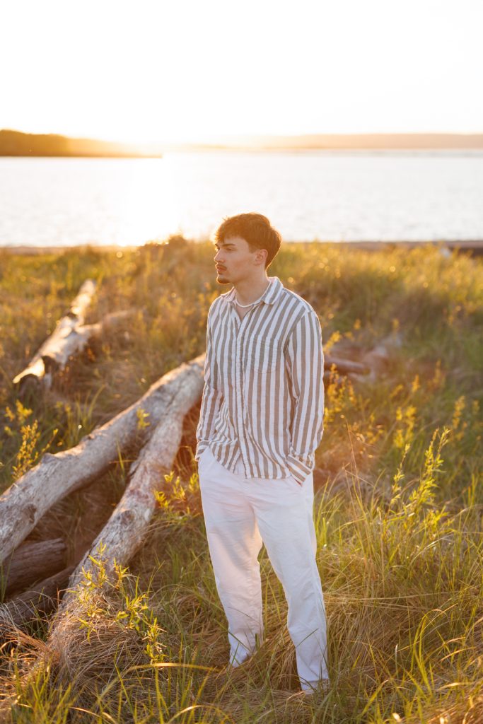 Senior portrait of Jaymeson in Duluth, Minnesota, showcasing senior photography services.
