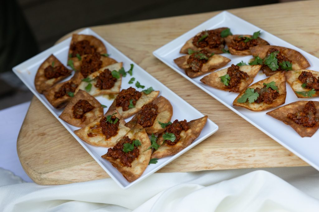 Five Course Catering appetizers at a Hayward, WI wedding