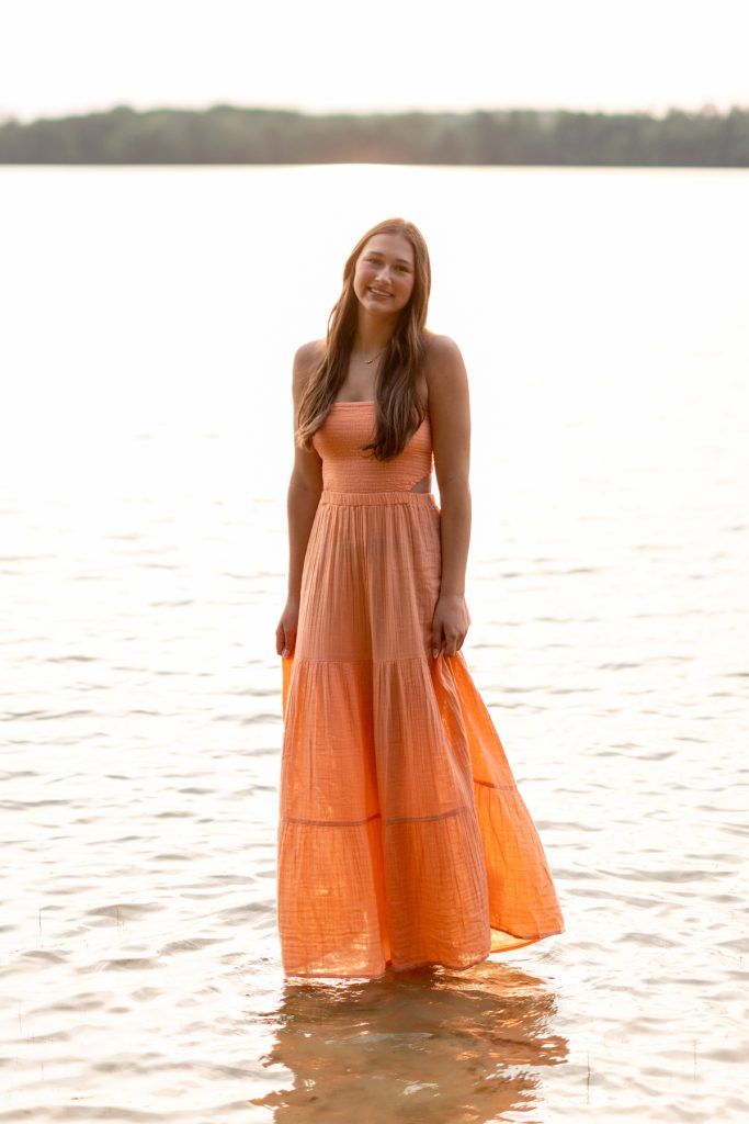 Abby Hayward, a senior from Hayward Wisconsin High School, smiles warmly during her portrait session